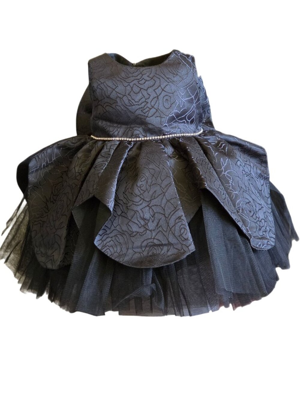 Princess Daliana Black Formal Baby Tutu Dress 0-3M